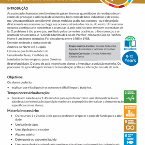 ECO-SCHOOLS   Costa Marinha  Poluição Marinha   9 a 12 anos - EF I